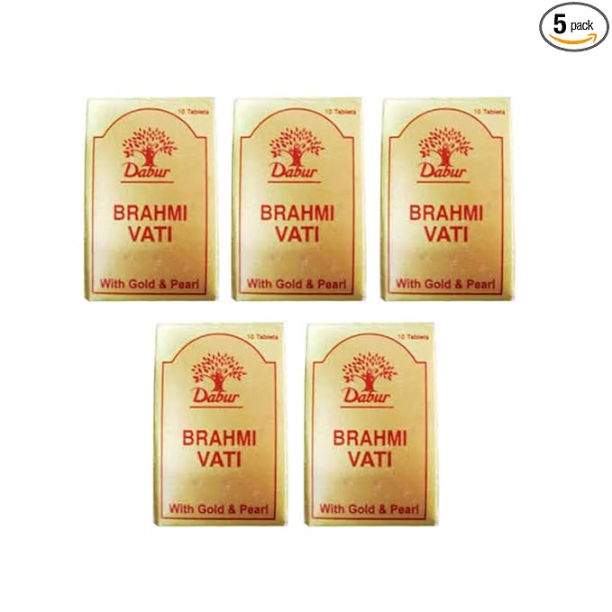 Dabur Brahmi Vati – Herbal Tablets for Morning Mental Wellness, Memory & Stress Balance